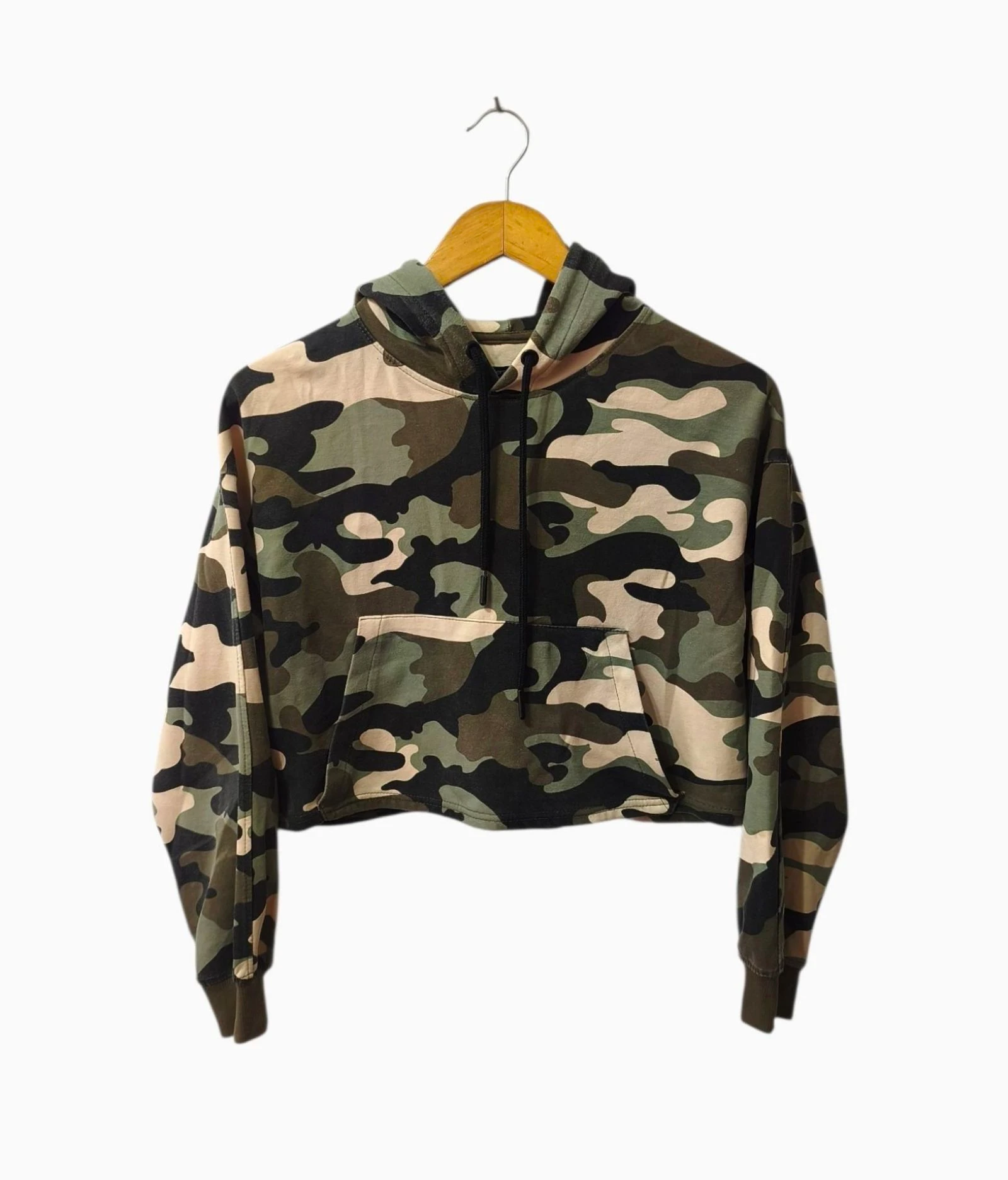 Sudadera cropped camuflaje Bershka mujer Talla S